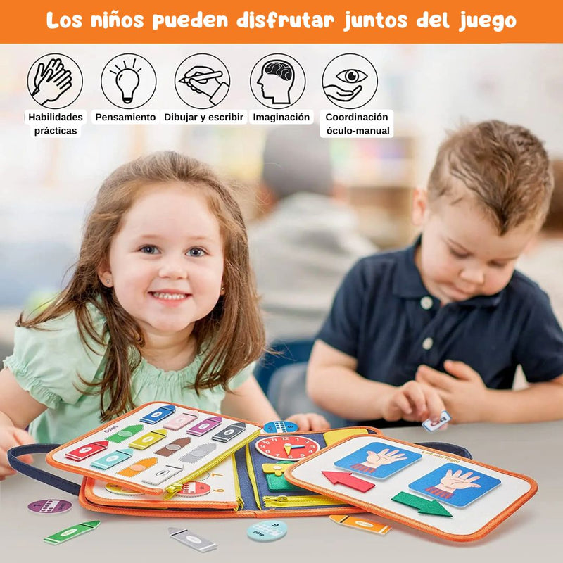 Libro de Actividades Sensoriales para niños Montessori