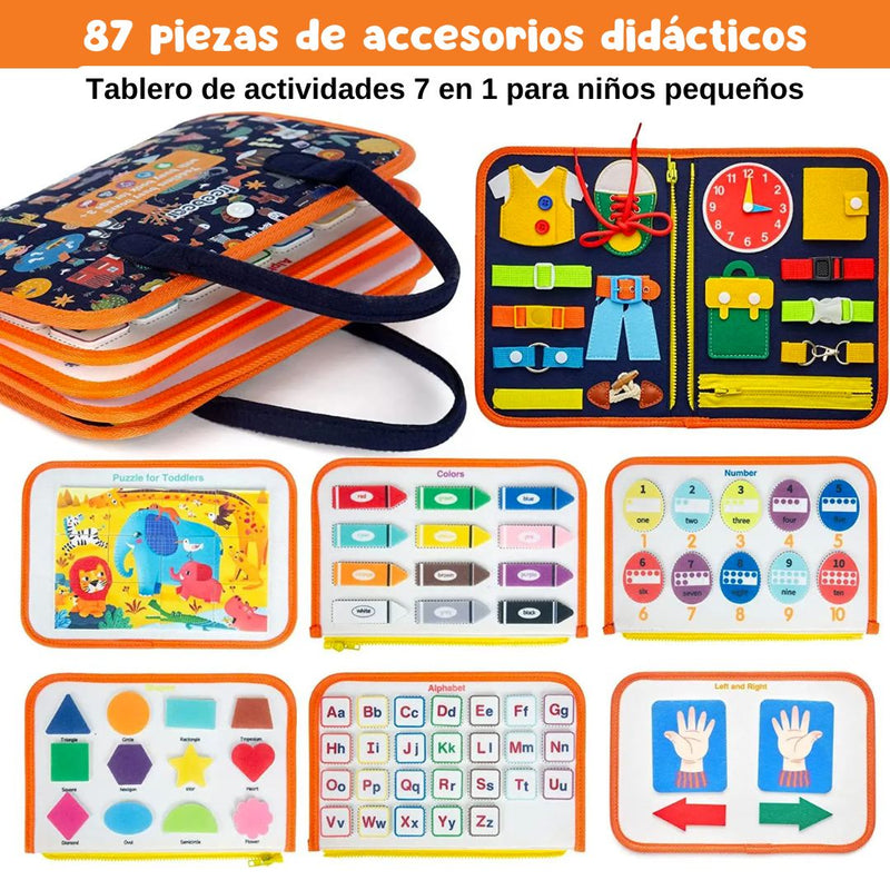 Libro de Actividades Sensoriales para niños Montessori