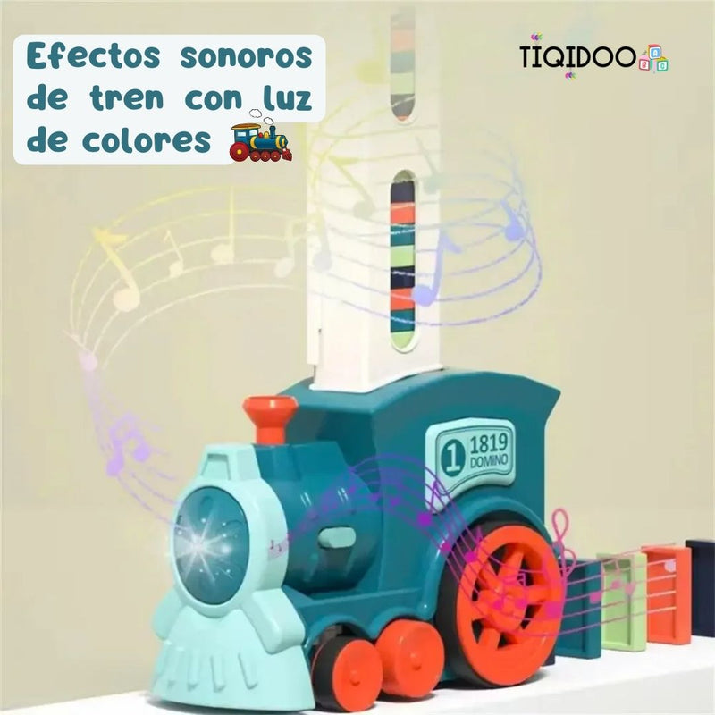 Tren Apilador de fichas de dominó