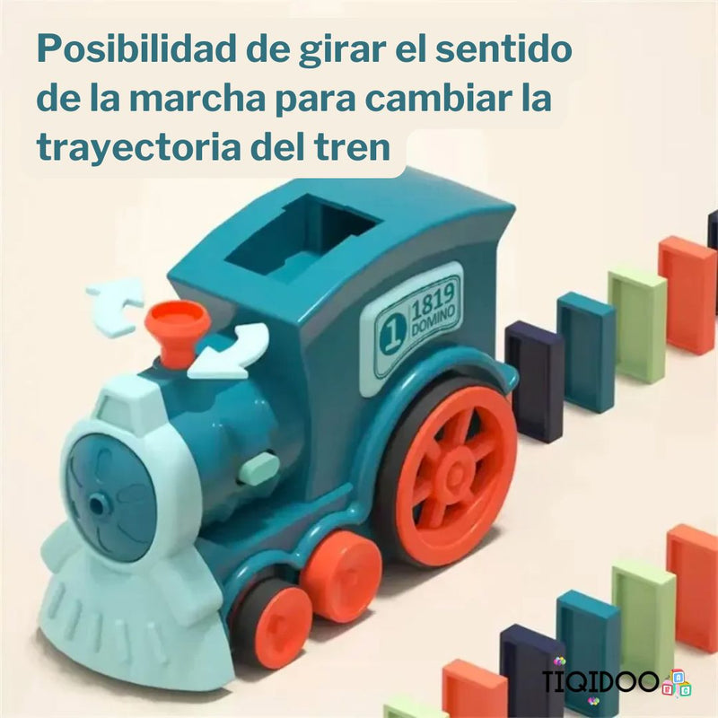 Tren Apilador de fichas de dominó