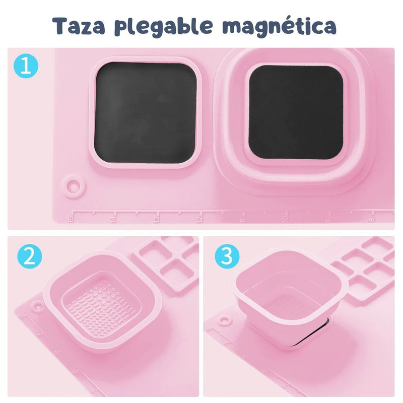 Artker Silicone Painting Craft Stick - Set creativo de alfombrillas magnéticas de silicona
