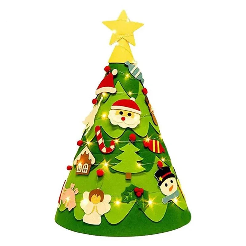 Árbol de Navidad de Fieltro Interactivo 3D