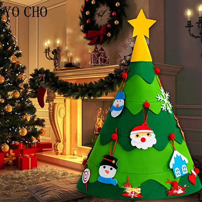 Árbol de Navidad de Fieltro Interactivo 3D