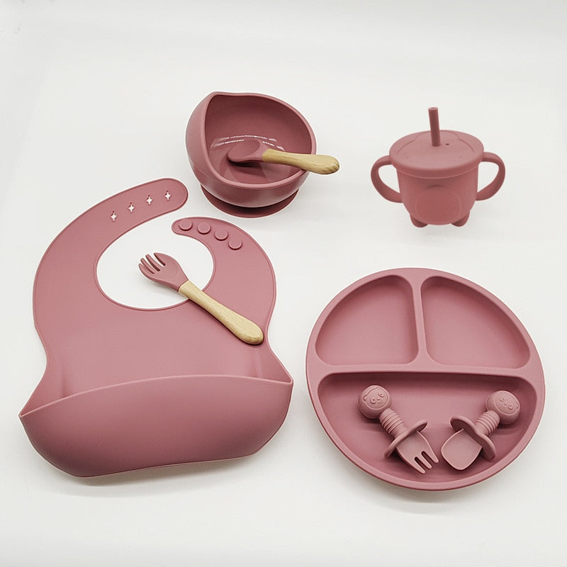 Set de Vajilla Infantil de Silicona para Bebés