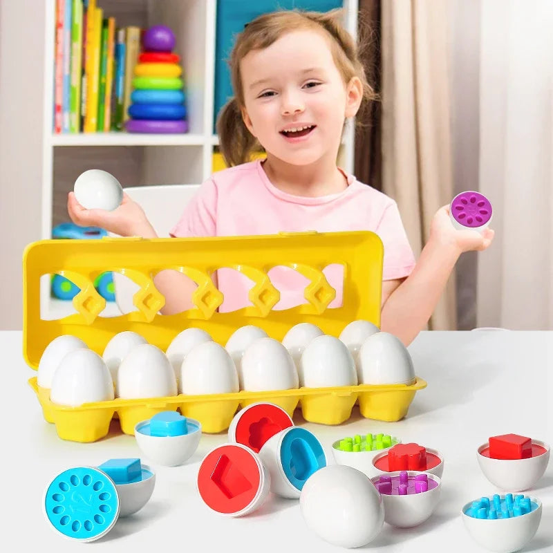 Huevos para anidar 3D Rompecabezas Montessori